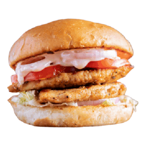 Burger chicken double and fries